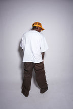Deep Pocket Cargo Denim (Brown)