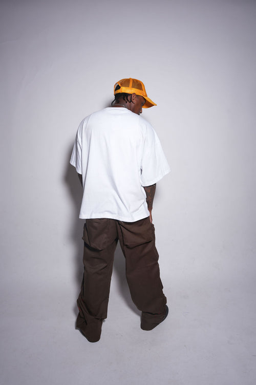 Deep Pocket Cargo Denim (Brown)