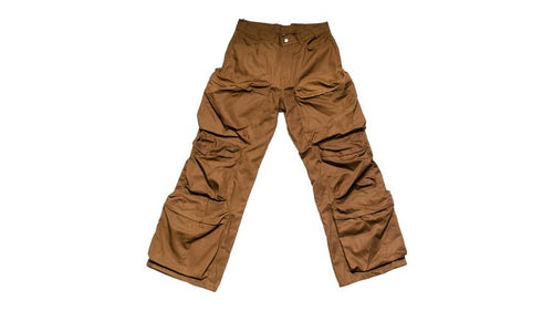 Deep Pocket Cargo Denim (Brown)