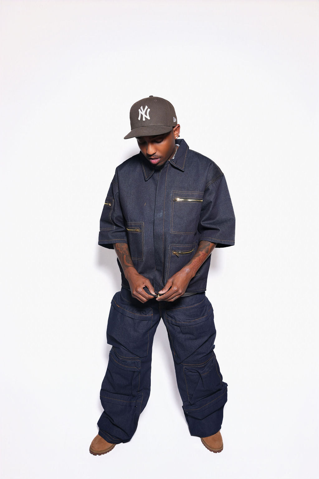 Uniform Denim Top
