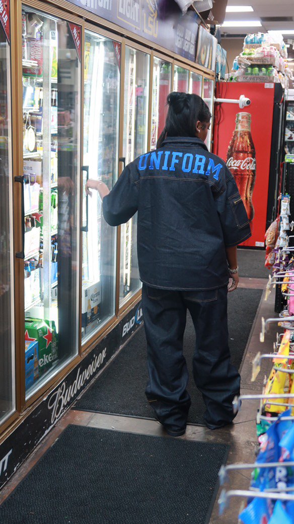 Uniform Denim Top