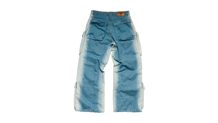 Deep Pocket Cargo Denim (2 Tone Wash)