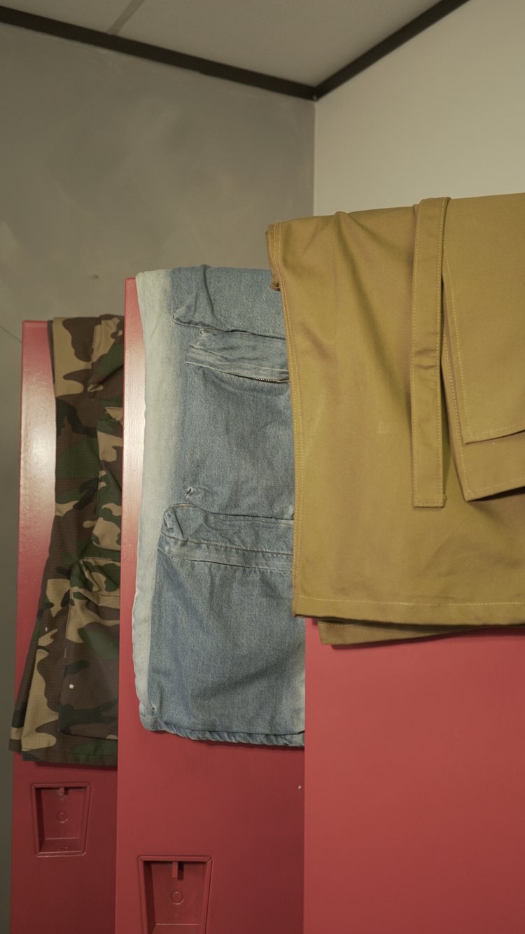 Deep Pocket Cargo Denim (2 Tone Wash)